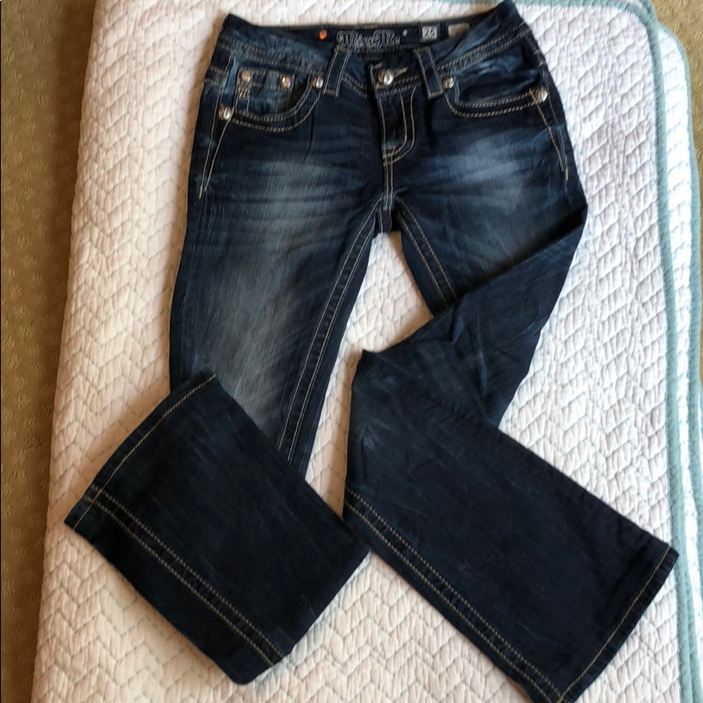 Miss me signature boot blue jeans